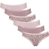 Sloggi Slip "Slip GO Crush Mini C6P 6er Pack", Damen, Gr. XS, pink (rosa), Obermaterial: 95% Baumwolle CO. 5% Elasthan EL., Unterhosen Slip