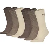 Puma Unisex Sportsocken, 6 Paar - Tennissocken, Crew Sport Socken, einfarbig