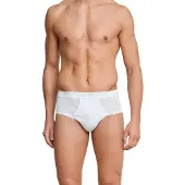 Schiesser Herren Slips 2er Pack - Doppelripp, Sportslip, Cotton Essentials
