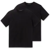 Schiesser T-Shirt "T-Shirt American T-Shirt 4er Pack", Herren, Gr. XXL, schwarz, Obermaterial: 100% Baumwolle CO., Shirts T-Shirt