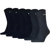Puma Unisex Sportsocken, 6er Pack - Tennissocken, Crew Sport Socken, einfarbig (2x 3 Paar)