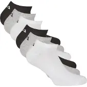 FILA Unisex Sneaker Socken, 6er Pack - Invisible, kurze Socken, Logo (2x 3 Paar)