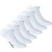 Diadora Unisex Sneaker Socken, 6er Pack - Socken, Mercerisierte Baumwolle, Logo, einfarbig
