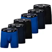 Nike Herren Boxer Shorts, 6er Pack - Boxers, Cotton Stretch, einfarbig