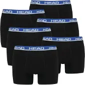 Head Herren Boxershort, 6er Pack - Basic, Baumwoll Stretch, einfarbig