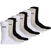 FILA Tennissocken "UNISEX CREW TENNIS FULL TERRY SOCKS" 9 Paar tlg. mit eingestrickem Logo