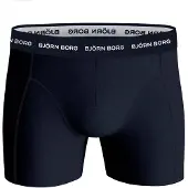 Björn Borg Boxershorts BJÖRN BORG "Boxershort Cotton Stretch Boxer 5er Pack", Herren, Gr. XXL, blau, Obermaterial: 95% Baumwolle CO. 5% Elasthan EL., Unterhosen Boxershorts