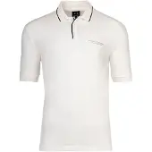 Armani Exchange für Herren. XM001557AF10363U0009 Polo Elastisch weiß (M), Lässig, Baumwolle, Kurzarm