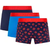 Happy socks Boxershort 3er-Pack Kisses Short Boxers Herren Navy Multi-S