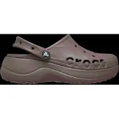 Crocs Damen Baya Plateau Clogs Truffle