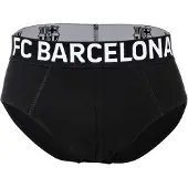 FC Barcelona Herren Slips, 5er Pack - Briefs, Baumwollmischung, Logobund, einfarbig
