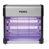 Perel Insektenvernichter, elektrisch, Spannungsnetz 2800 V, herausnehmbare Auffangschale, 30 m², Metall