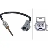 Hella 6PT 358 226-511 Abgastemperatursensor für FORD Fiesta Mk6 Schrägheck (JA8, JR8) 201mm
