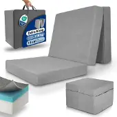 Beautissu Premium XL Klappmatratze Gästebett inkl. Husse VS95 100x200cm Grau