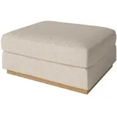 Bolia - Sepia Pouf 70 x 70 cm, Eiche geölt / Monza beige