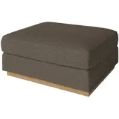 Bolia - Sepia Pouf 70 x 70 cm, Eiche geölt / Memory dunkelbeige