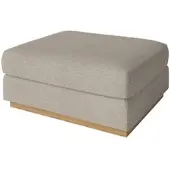 Bolia - Sepia Pouf 70 x 70 cm, Eiche geölt / Memory beige