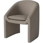 Bolia - Mielo Esstischstuhl, dunkelbeige (Adria - Bouclé und Textur)