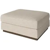 Bolia - Sepia Pouf 70 x 70 cm, Eiche dunkel geölt / Monza beige