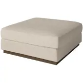 Bolia - Sepia Pouf 90 x 90 cm, Eiche dunkel geölt / Monza beige