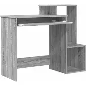 vidaXL Schreibtisch Graues Sonoma Holzwerkstoff 106 x 41 x 88.5 cm