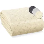 Beautissu TAGESDECKE Olivia 220/240 cm Creme