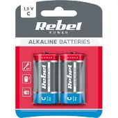 Rebel 2x LR14 R14 C 1,5 V Alkaline-Batterie