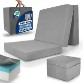 Beautissu VISCO KLAPPMATRATZE VS95195x75x14cm mit Husse Grau (2tlg)