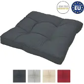 Beautissu Lounge Kissen Outdoor Grau XLuna, 60x60cm