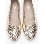 Forever & Always Nopos Leder Cap-Toe Ballerina