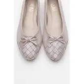 Forever & Always Nopos Leder Cap-Toe Ballerina