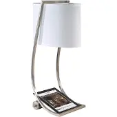 Elstead Lighting Elstead Lex Tischleuchte E27 Gebürsteter Stahl
