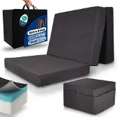 Beautissu Premium XL Klappmatratze inkl. Husse VS95 90x200cm Anthrazit