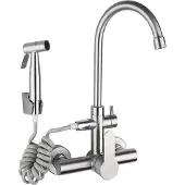 OEM Küchenarmatur mit Spritzpistole und 2 Strahlarten, 360° drehbar, Edelstahl