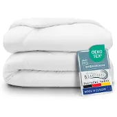 Beautissu BeauNuit MD Bettdecke, 200x220cm, Weiß, Steppdecke, Ganzjahresdecke