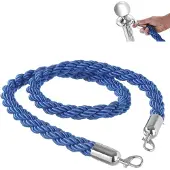 Super Merchant Abgrenzungstau blau mit polierten Haken