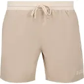BOSS für Herren. 50514429 Logo-Badeanzug mit Kontrastbesatz beige (XL), Strandbekleidung, Polyester