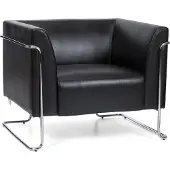 Hjh OFFICE CURACAO | 1-Sitzer - Lounge Sofa Schwarz