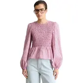 Marc o'polo Marc OPolo DENIM Langarmbluse "mit gesmoktem Oberteil"