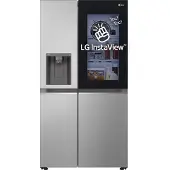 LG InstaView GSGV81PYLL, Freistehend, Amerikanische Tür, Silber, 2 Tür(en), Prime Silver, Berührung