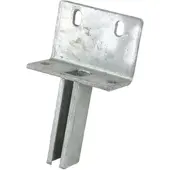 Galaflor L-Bodenplatte für Zaunpfosten 60x40 mm - Verzinkt