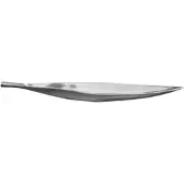 Invicta Schale SILVER LEAF - 60cm silber Aluminium handgearbeitet Deko