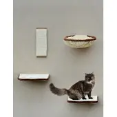 Silvio Design Katzen-Kletterwand, 4teilig beige/braun