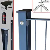 FA-Bausysteme Doppelstabzaun Anthrazit 6-5-6 Leiste 1030 mm 15 m