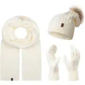 Rock Creek Schal Mütze Handschuhe Set Winterset