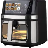 Melchioni GAIA PLUS 8L Einzelbild Eigenständig 2200 W Heißluftfritteuse Schwarz