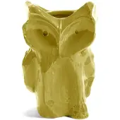 Serax Vase Owl S After Midnight Yellow 16,5 x 15,5 x 23 cm