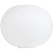 Flos Glo-Ball Basic Zero Tischleuchte m/Switch White - , Weiß, für Wohnzimmer, Glas