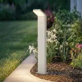 Arcchio LED Wegeleuchte Yolena , weiß / opal, Aluminium, Modern, LED Außenleuchte