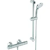 Ideal standard Ceratherm T25 Brausekombination mit Brausethermostat, Höhe 600mm, chrom, A7203AA